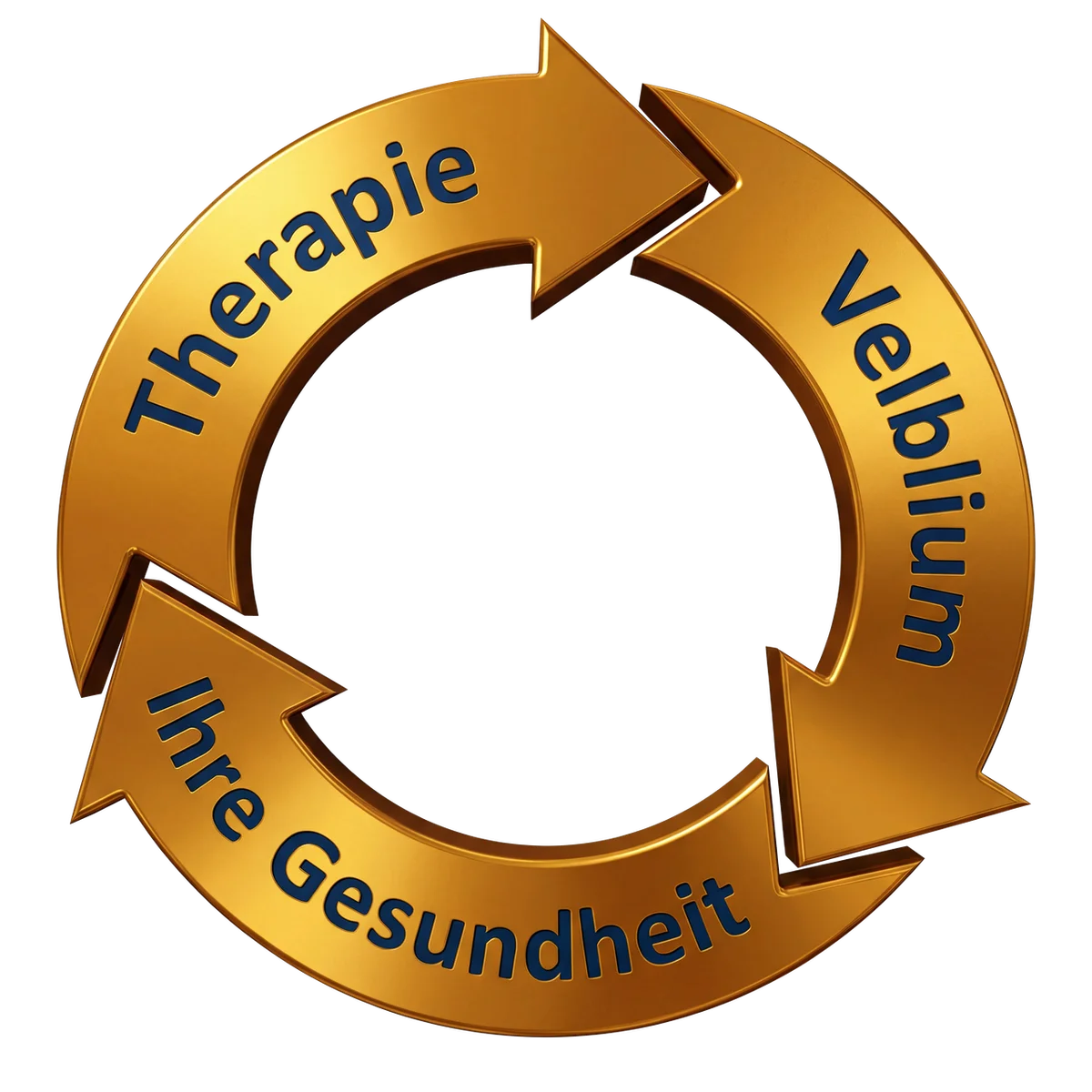 Decorative golden arrow ring